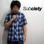 SALE/20%off?SUBCIETY?CHECK SHIRT S/S EMOTION
