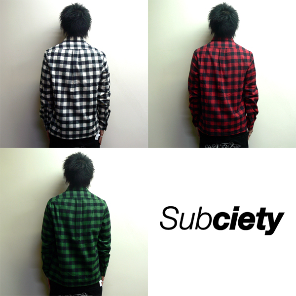 SALE/20%off?Subciety?CHECK SHIRTS L/S -EMOTION-