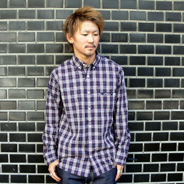 ?UNTOLD???????/COTTON BROAD CHECK B.D SHIRT