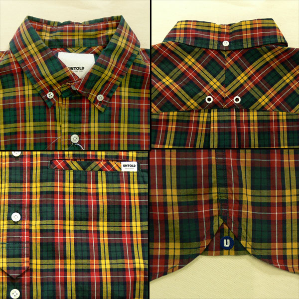 ?UNTOLD???????/COTTON BROAD CHECK B.D SHIRT