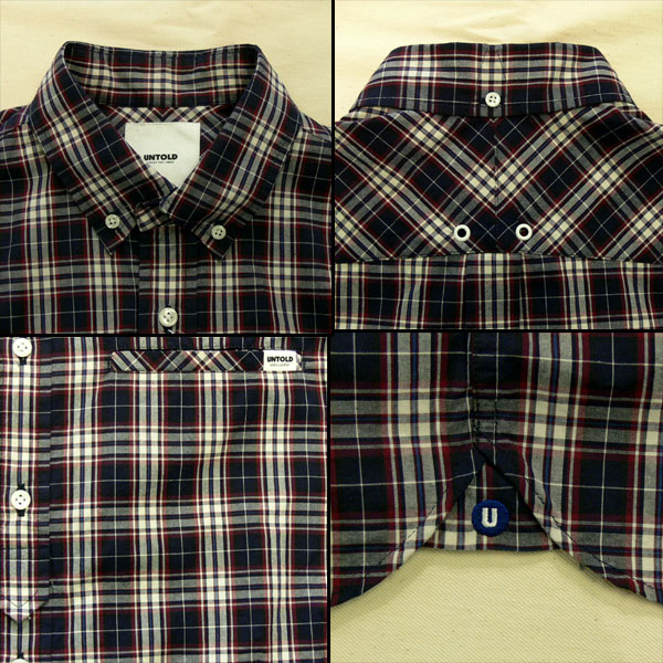 ?UNTOLD???????/COTTON BROAD CHECK B.D SHIRT