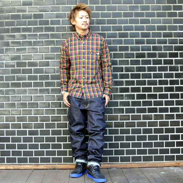 ?UNTOLD???????/COTTON BROAD CHECK B.D SHIRT