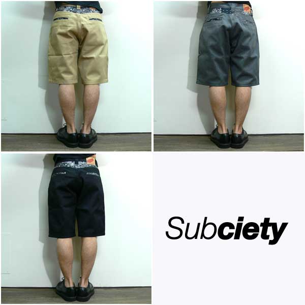 SALE/20%off?Subciety?WORK SHORTS-WORKER-PAISLEY