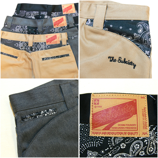 SALE/20%off?Subciety?WORK SHORTS-WORKER-PAISLEY
