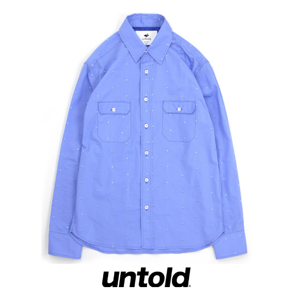 SALE/20%off?UNTOLD?DOT PATTERN BROAD SHIRT LS