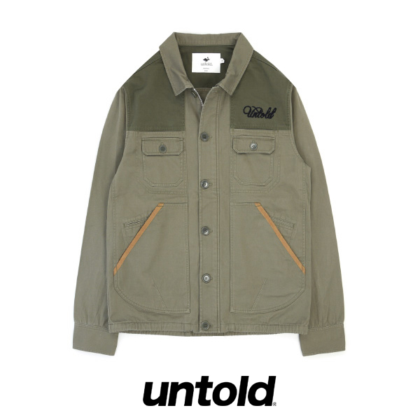 ?UNTOLD???????/TWILL WORK BLOUSON