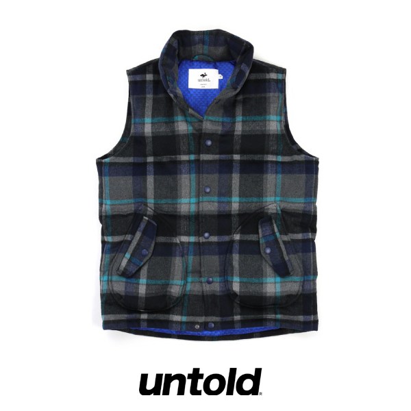 ?UNTOLD???????/VISCOSE WOOL DOWN VEST