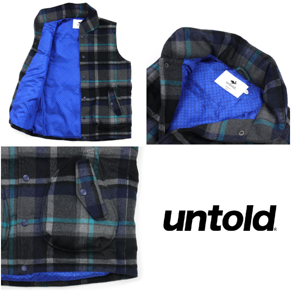 ?UNTOLD???????/VISCOSE WOOL DOWN VEST