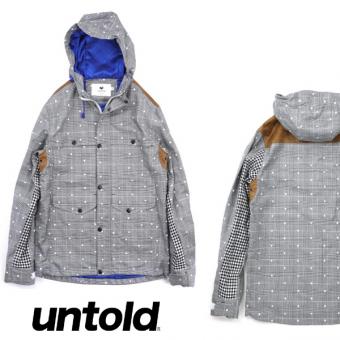 ?UNTOLD???????/ TWILL STRETCH DOT PATTERN PARKA