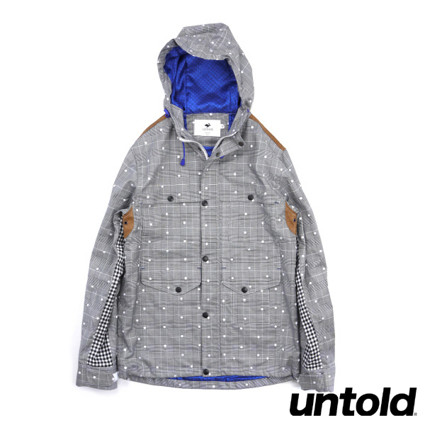 ?UNTOLD???????/ TWILL STRETCH DOT PATTERN PARKA