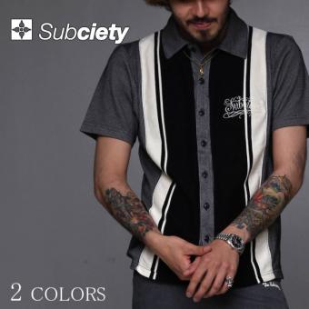 SALE/20%off?SUBCIETY?JACQUARD SHIRT S/S
