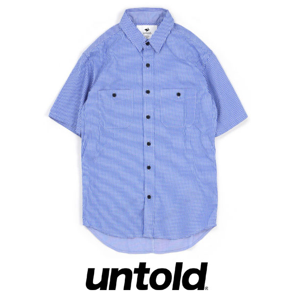 SALE/20%off?UNTOLD?SECRET MINIGINGHAM CHECK SHIRT