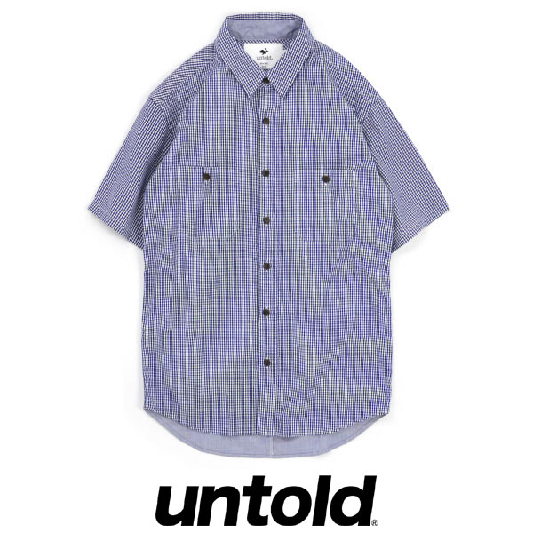 SALE/20%off?UNTOLD?SECRET MINIGINGHAM CHECK SHIRT