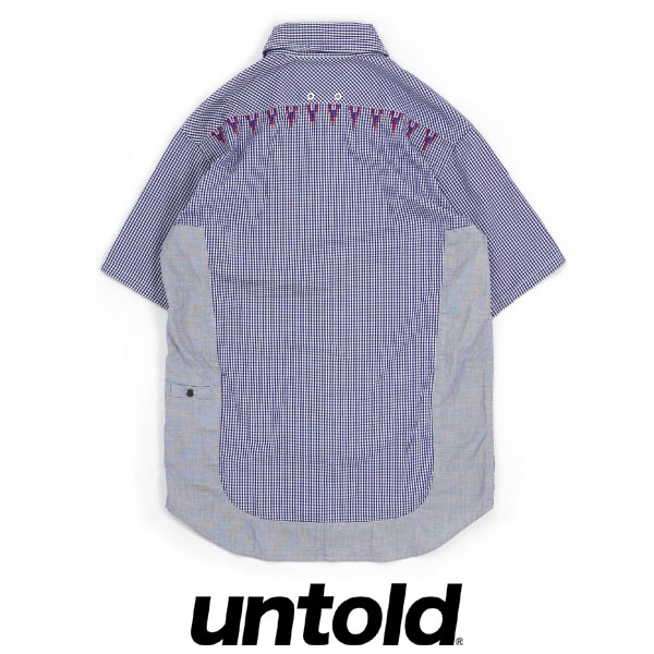 SALE/20%off?UNTOLD?SECRET MINIGINGHAM CHECK SHIRT