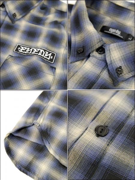 SALE/50off?EYEDY??????/OMBRE CHECK SHIRT