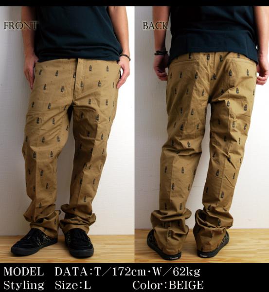 SALE/50%off?EYEDY?MARIA PATTERN WORK PANTS