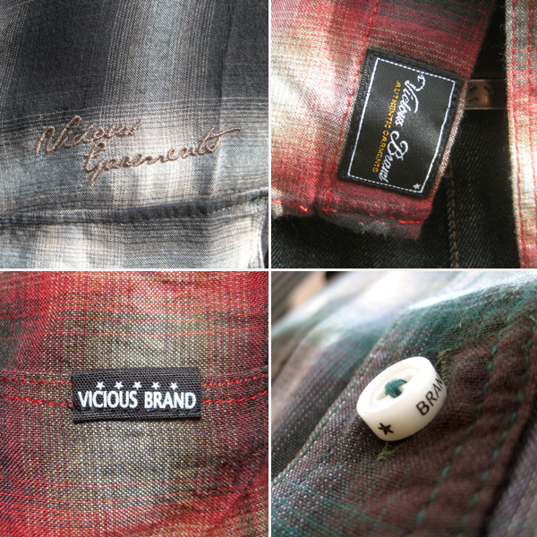 ?VICIOUS BRAND??????????/S/S SIDE PKT RAYON SHIRTS