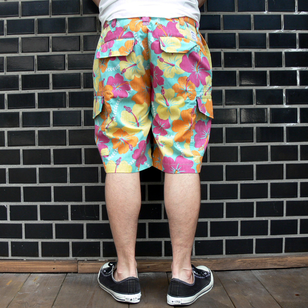 SALE/50%off?SR'ES????????/CRACK POP ALOHA SHORTS