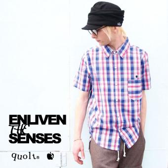 SALE/20%off?quolt?????/BALLOON CHECK SHIRTS
