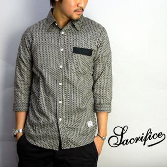 SALE/50%off?SACRIFICE?BANDANACROSS SHIRRING SHIRT