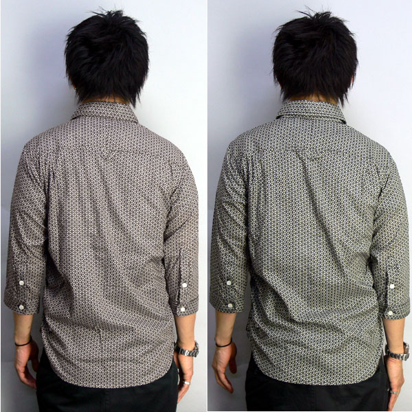 SALE/50%off?SACRIFICE?BANDANACROSS SHIRRING SHIRT