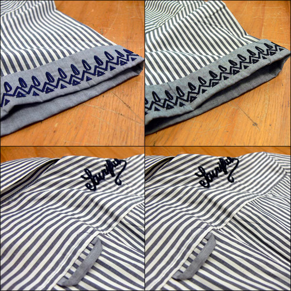 ?SACRIFICE????????/STRIPE WORK SHIRTS