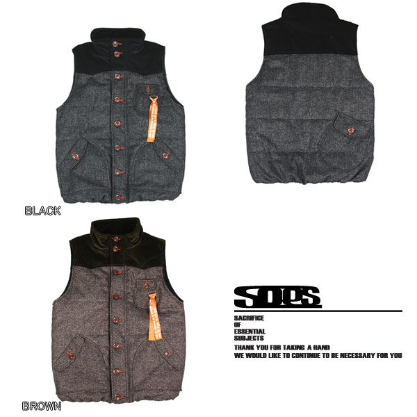 ?SACRIFICE????????/WOOL CORDUROY VEST