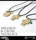 SALE/20%off?EYEDY??????/MEDAILLE&CROSS NECKLACE