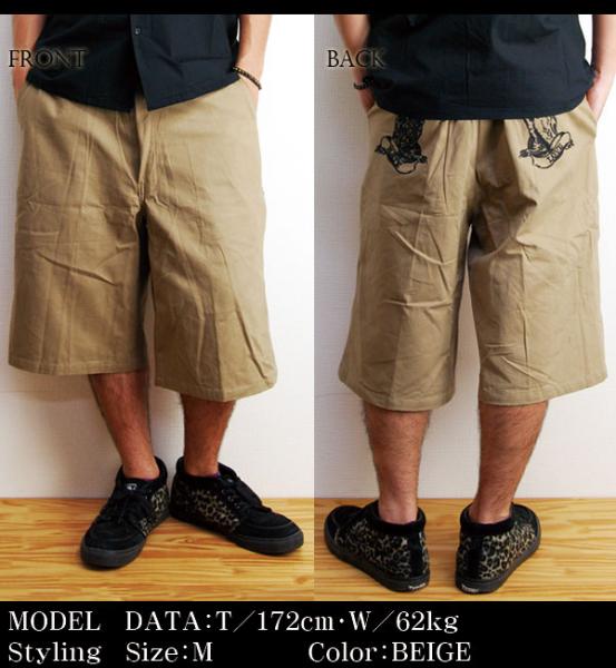 ?EYEDY??????/PRAY HAND SHORT PANTS