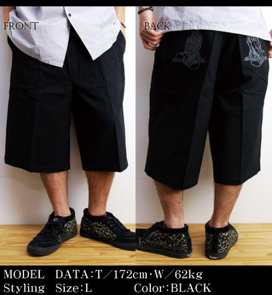 ?EYEDY??????/PRAY HAND SHORT PANTS