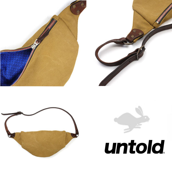 ?UNTOLD?CANVASLEATHER SHOULDER BAG