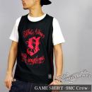 ?Ninemicrophones/????????????GAME SHIRT-9MC Crew-