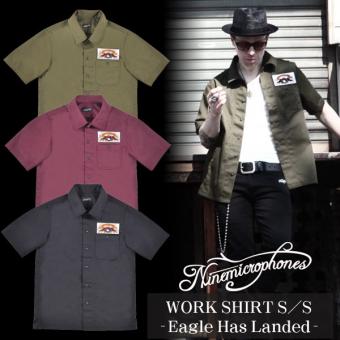 ?Ninemicrophones/????????????WORK SHIRT S/S -Eagl