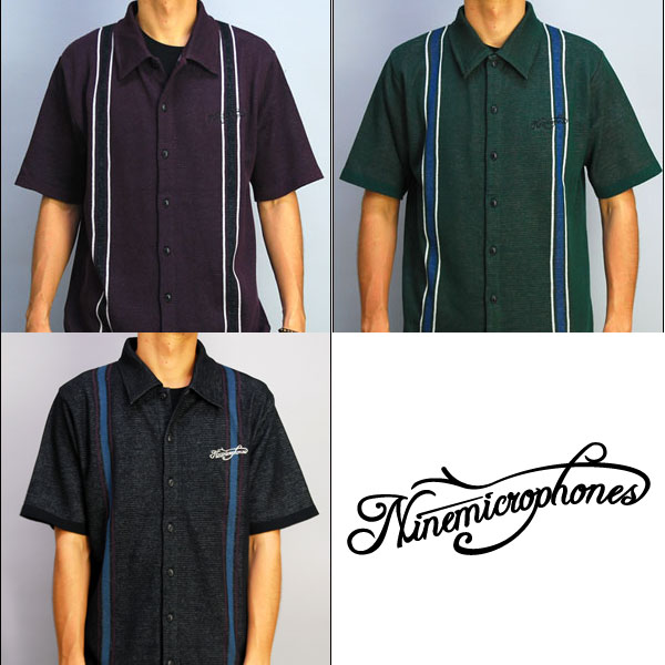 ?Ninemicrophones/????????????JACQUARD SHIRT S/S -