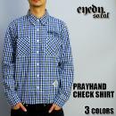 ?EYEDY??????/PRAYHAND CHECK SHIRT