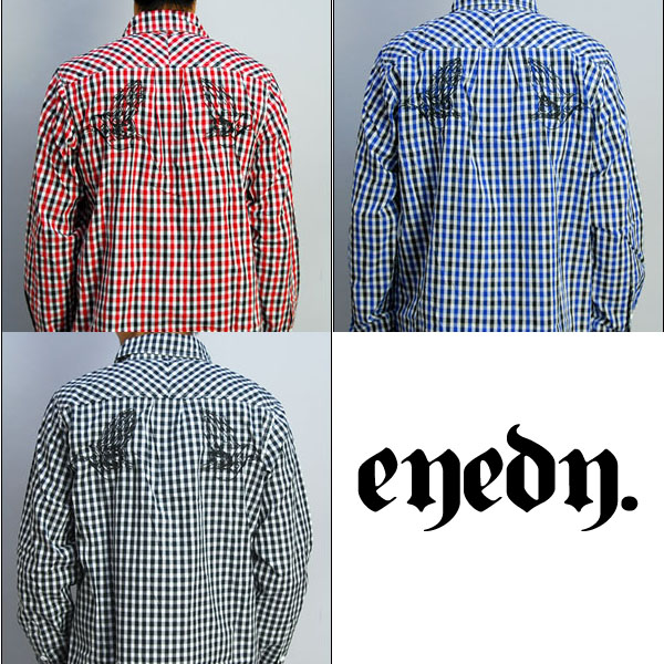 ?EYEDY??????/PRAYHAND CHECK SHIRT