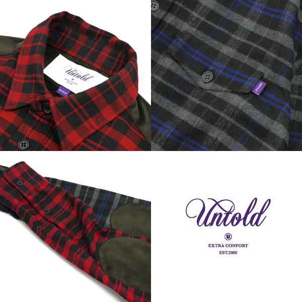 ?UNTOLD???????/FLANNEL CHECK LS WORK SHIRTS