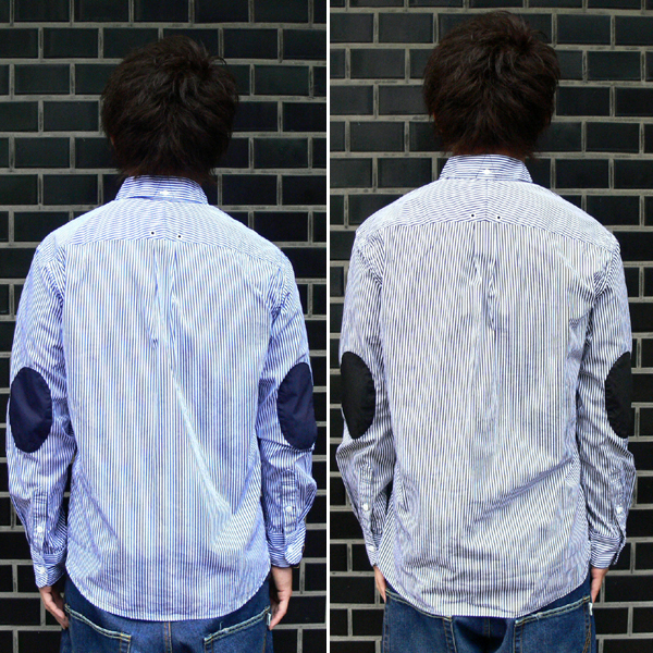 SALE/20%off?UNTOLD?COTTON BROAD STRIPE L/S SHIRT