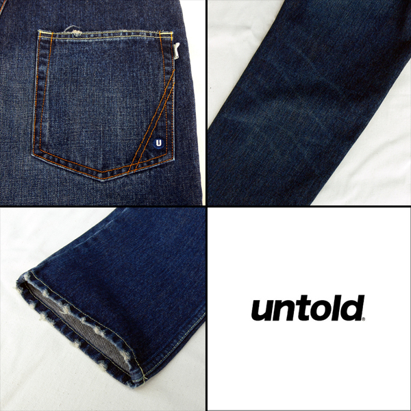 SALE/50%off?UNTOLD?UNTOLD/DAMAGED 5POCKET DENIM