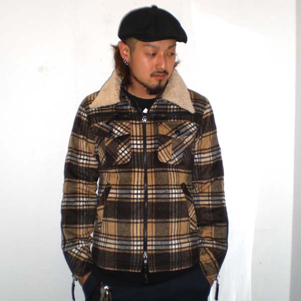 ?R8 SPIDE???????????/BOA CHECK JACKET