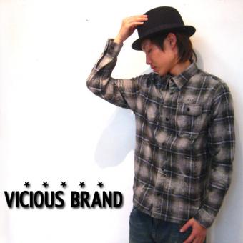 ?VICIOUS BRAND??????????/DAMAGED TARTAN CHECK