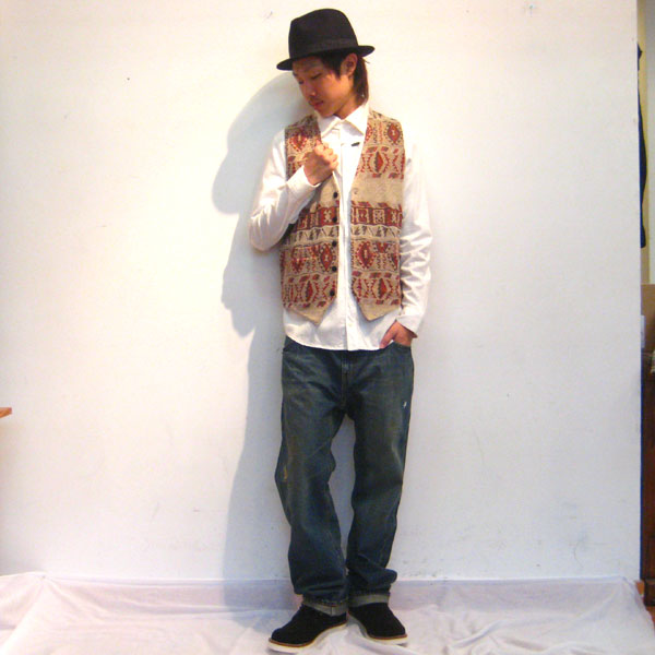 ?SACRIFICE????????/NATIVE JACQUARD VEST