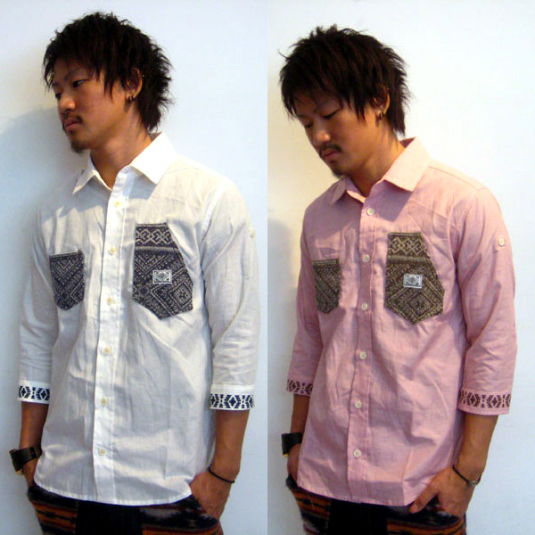 ?SACRIFICE????????/NATIVE COMBI SHIRT