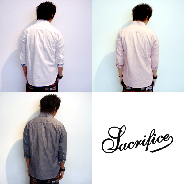 ?SACRIFICE????????/NATIVE COMBI SHIRT