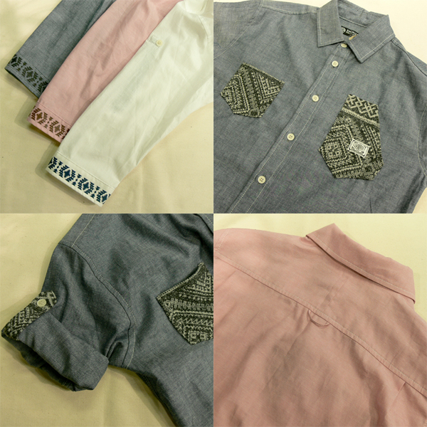 ?SACRIFICE????????/NATIVE COMBI SHIRT