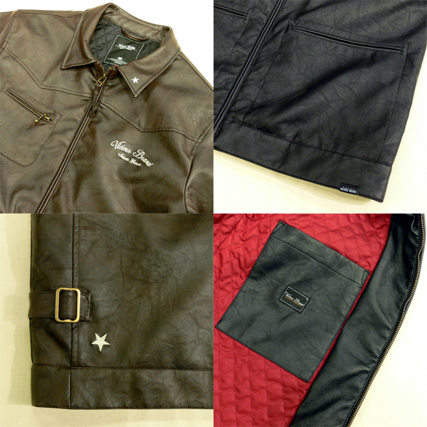 ?VICIOUS BRAND??????????/PU  LEATHER  JKT