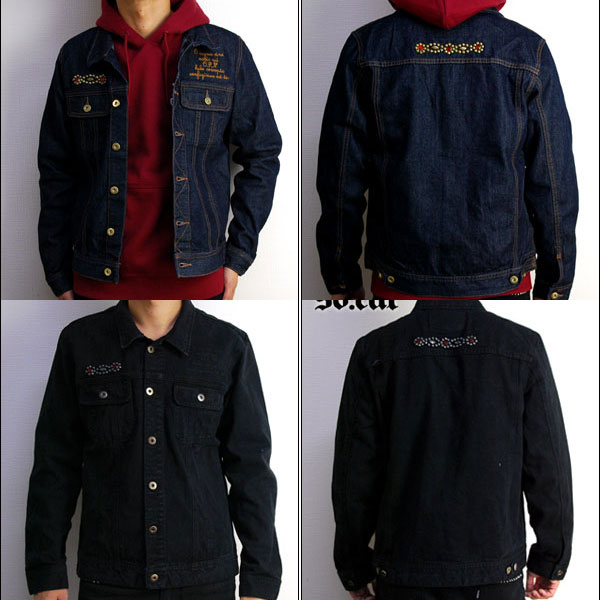 ?eyedy??????/STUDS DENIM JKT