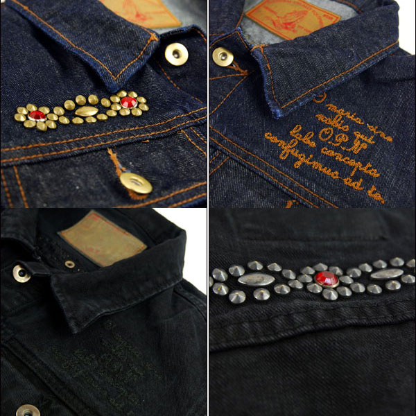 ?eyedy??????/STUDS DENIM JKT